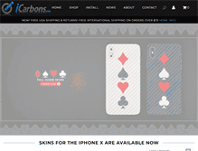 Tablet Screenshot of icarbons.com
